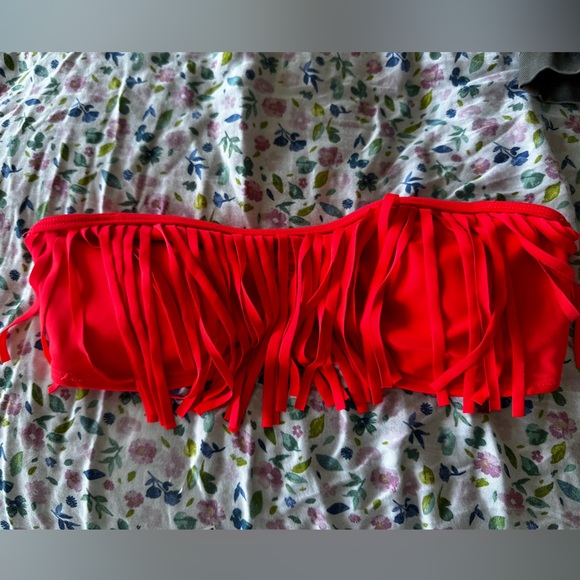 Forever 21 fringe tube top bikini size small - Picture 1 of 3